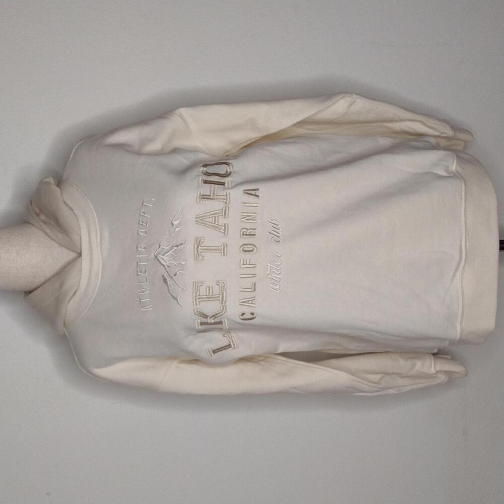 NWT Ultra Flirt Women's Cream/Trend Fleece Lake Tahoe Hoodie Size M